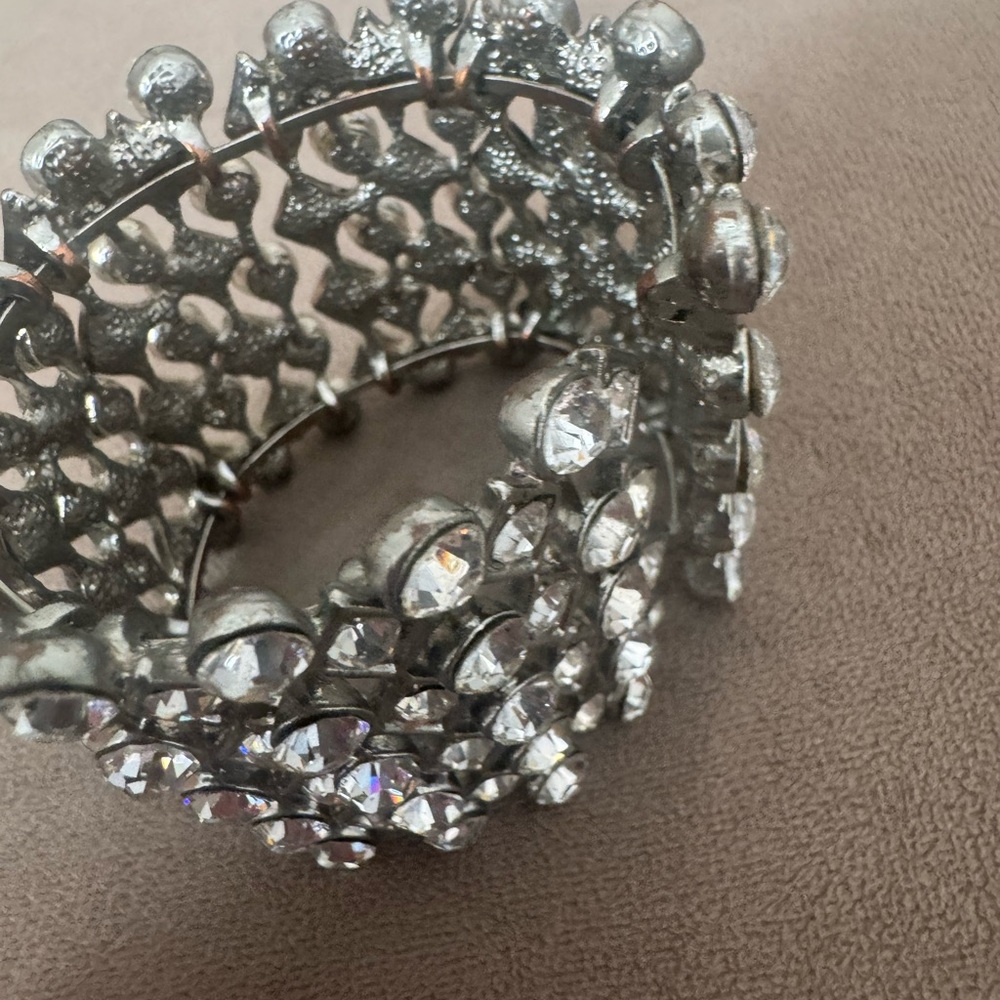 Silver Rhinestone Bracelet - Picture 2 of 5